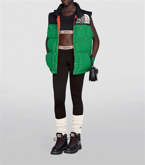 the north face x gucci cropped top